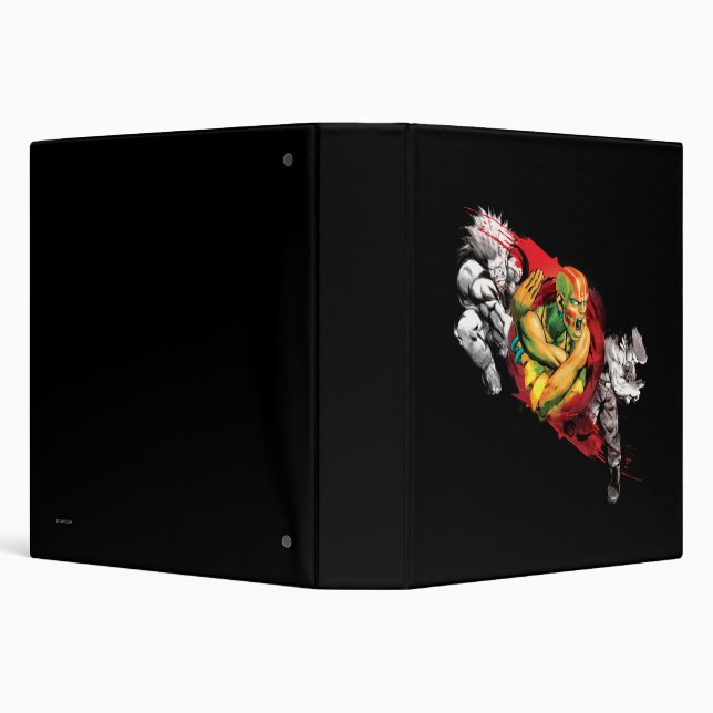 Dhalsim, Blanka & Guile 3 Ring Binder (Background)