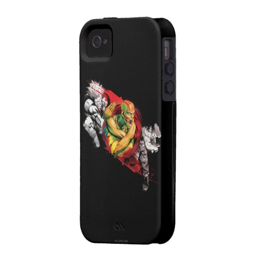 Dhalsim, Blanka & Guile Case-Mate iPhone Case (Back Left)