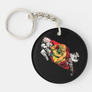 Dhalsim, Blanka & Guile Keychain