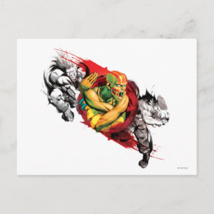 Dhalsim, Blanka & Guile Postcard