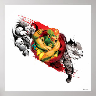 Dhalsim, Blanka & Guile Poster