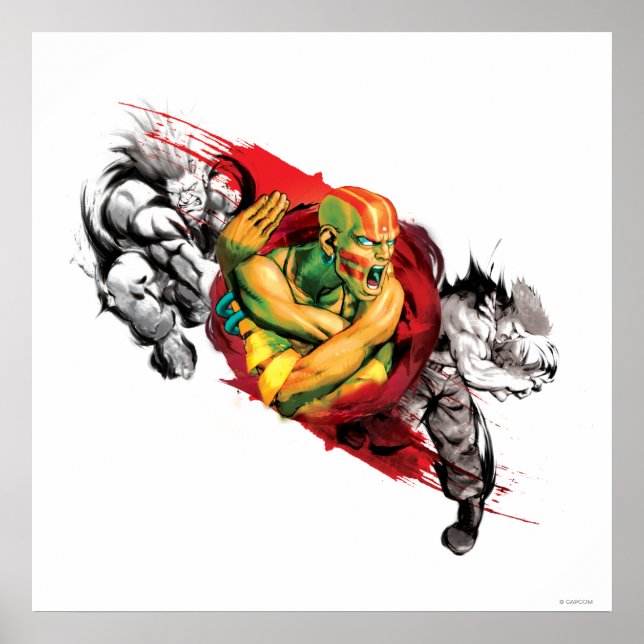 Dhalsim, Blanka & Guile Poster (Front)