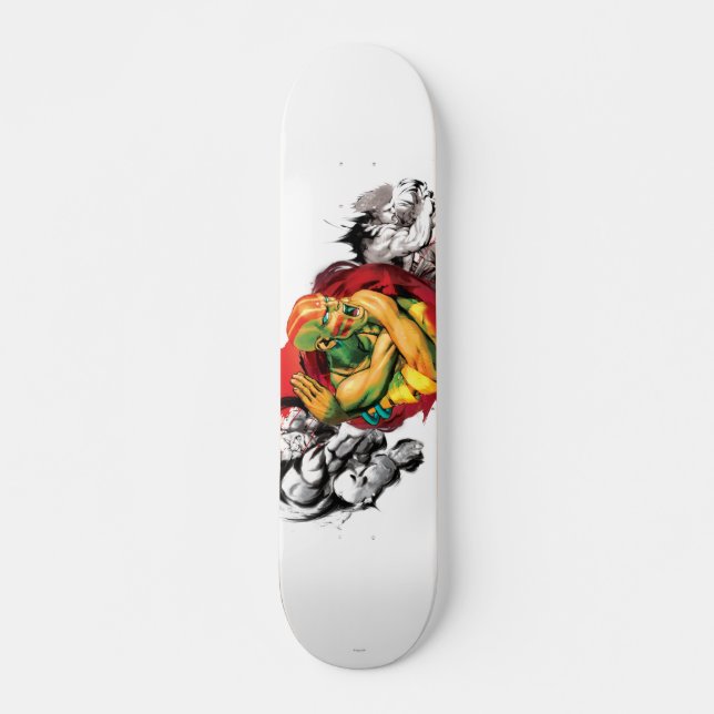 Dhalsim, Blanka & Guile Skateboard Deck (Front)