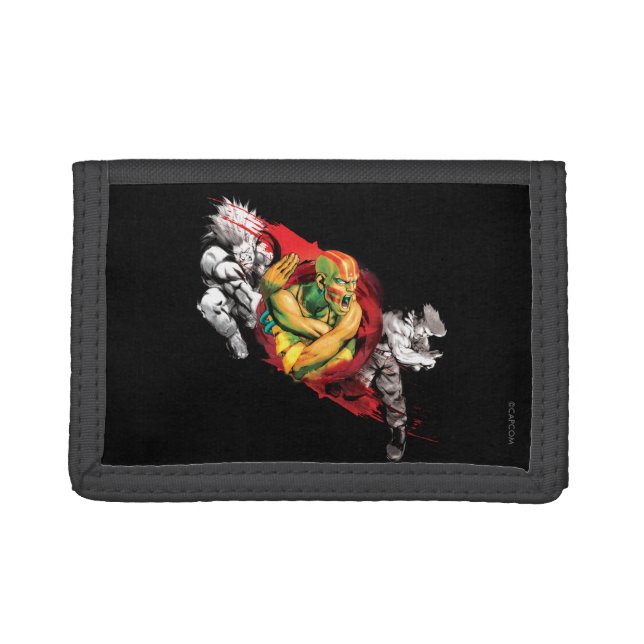 Dhalsim, Blanka & Guile Tri-fold Wallet (Front)
