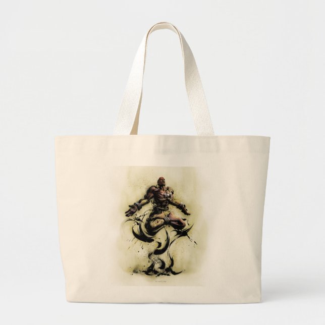Dhalsim Floating Large Tote Bag (Front)