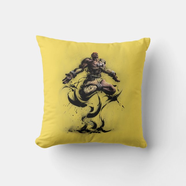 Dhalsim Floating Throw Pillow (Front)