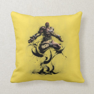 Dhalsim Floating Throw Pillow