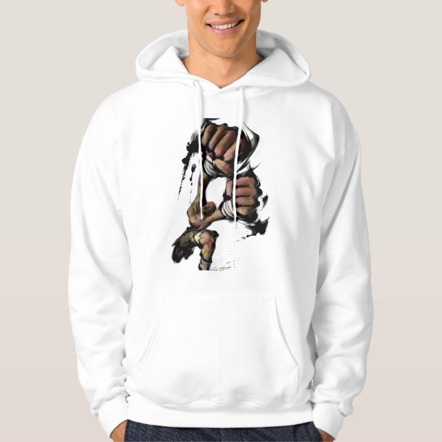 Dhalsim Long Punch Hoodie (Front)