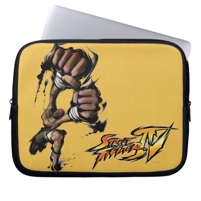 Dhalsim Long Punch Laptop Sleeve (Front)