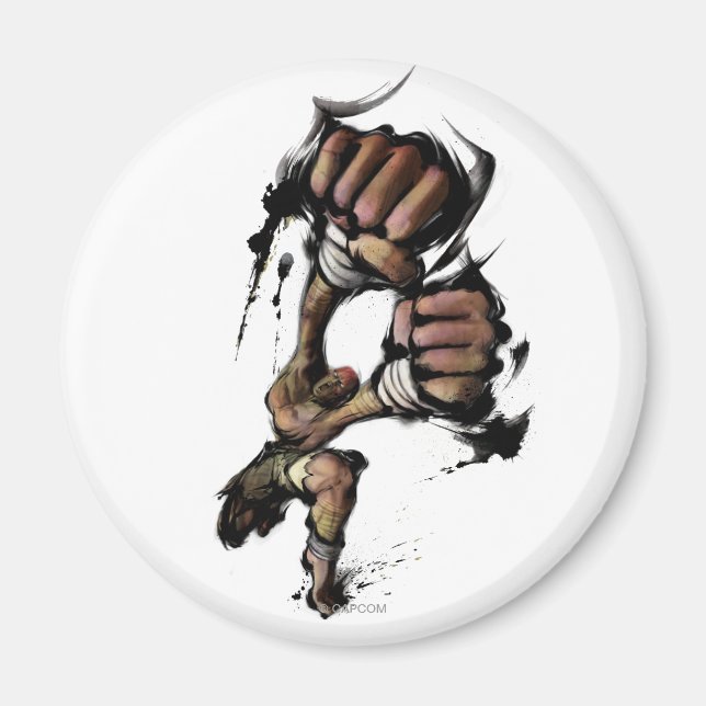 Dhalsim Long Punch Magnet (Front)