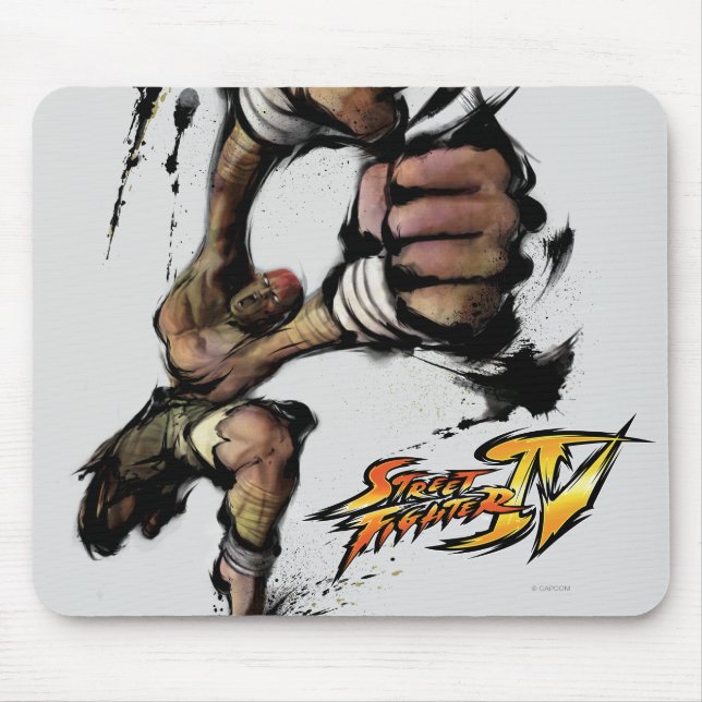 Dhalsim Long Punch Mouse Pad (Front)
