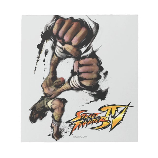 Dhalsim Long Punch Notepad (Front)