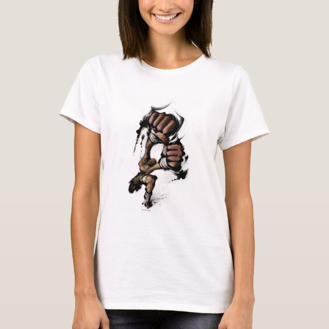 Dhalsim Long Punch T-Shirt (Front)