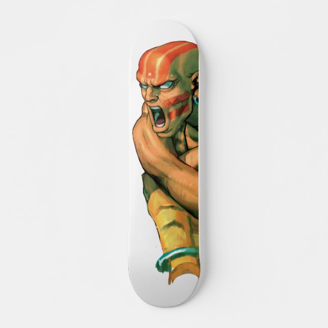 Dhalsim Twisted Skateboard Deck (Front)