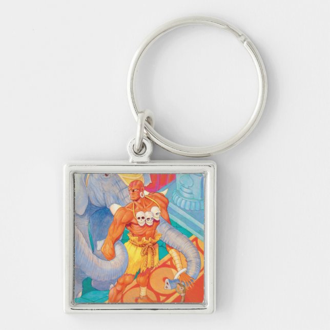 Dhalsim With Animals Keychain (Front)
