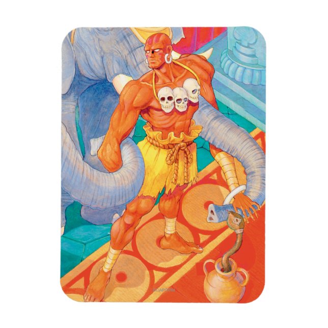 Dhalsim With Animals Magnet (Vertical)