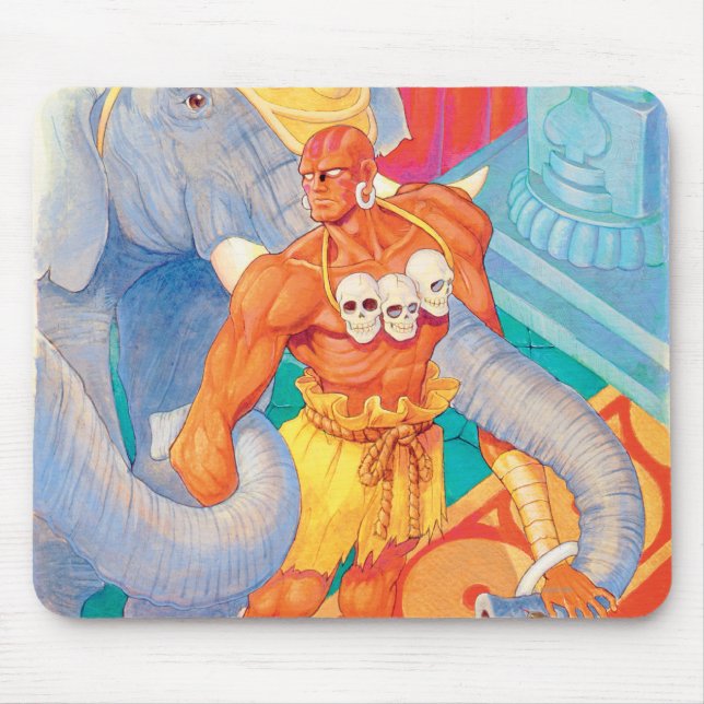 Dhalsim With Animals Mouse Pad (Front)