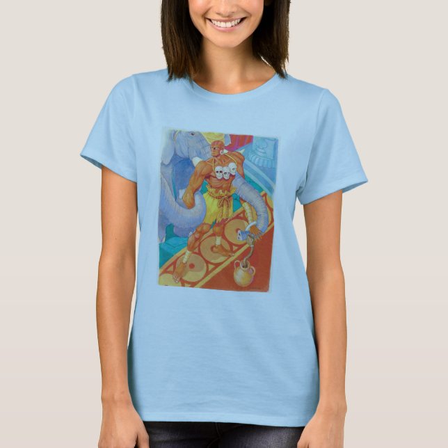 Dhalsim With Animals T-Shirt (Front)