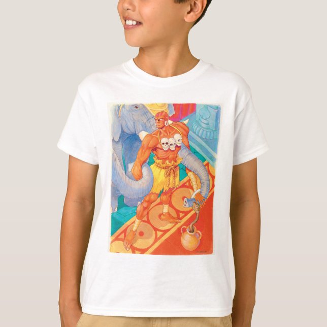 Dhalsim With Animals T-Shirt (Front)