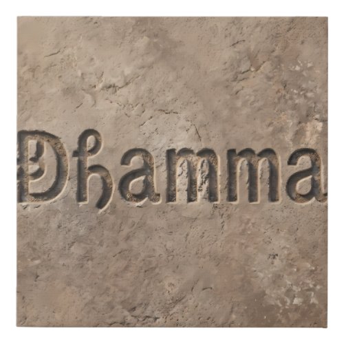 Dhamma Path Wall Art - Minimalist Ancient Philosop