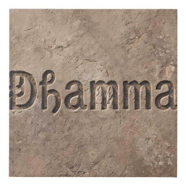 Dhamma Path Wall Art - Minimalist Ancient Philosop (Front)
