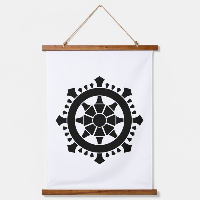 Dharma chakra hanging tapestry (Front)