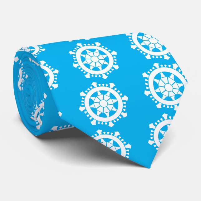 Dharma chakra neck tie (Rolled)