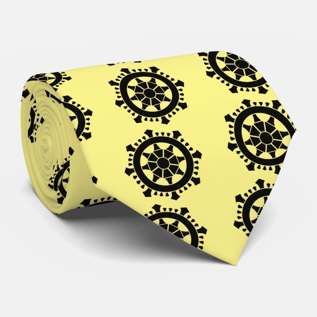 Dharma chakra neck tie (Rolled)