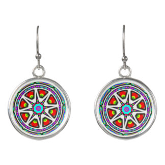 Dharma Wheel Earrings