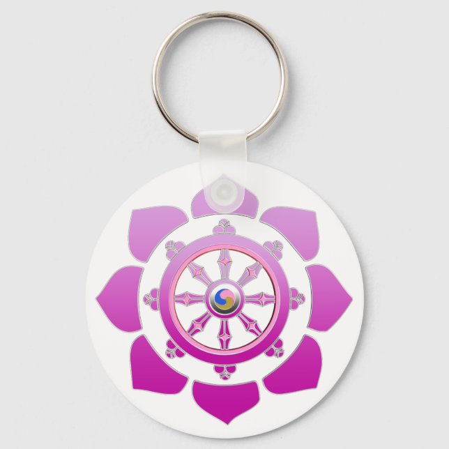 Dharma wheel keychain (Front)