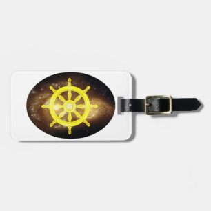 Dharma Wheel Luggage Tag