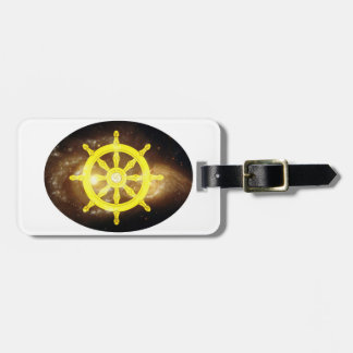 Dharma Wheel Luggage Tag