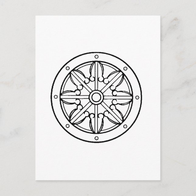 Dharma Wheel Postcard (Front)