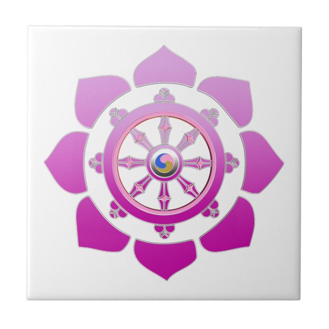 Dharma wheel tile (Front)