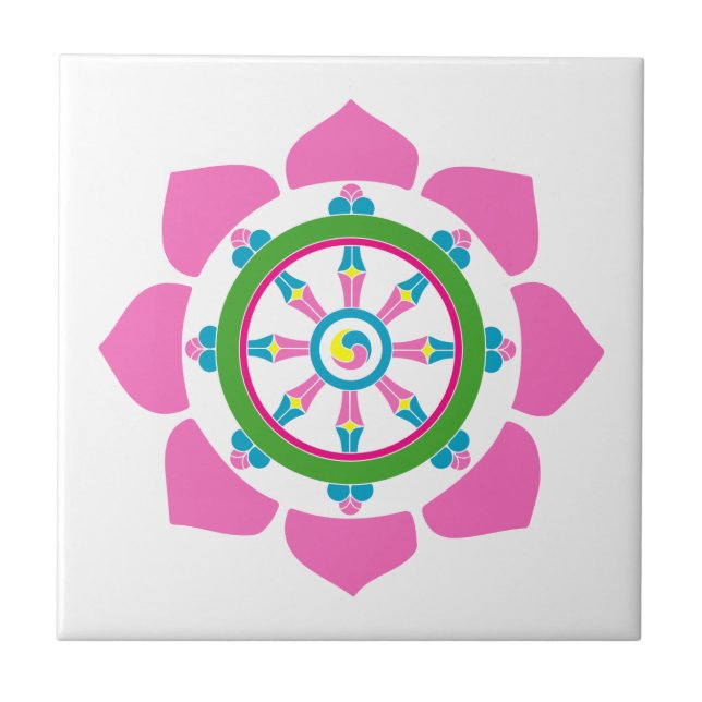 Dharma wheel tile (Front)