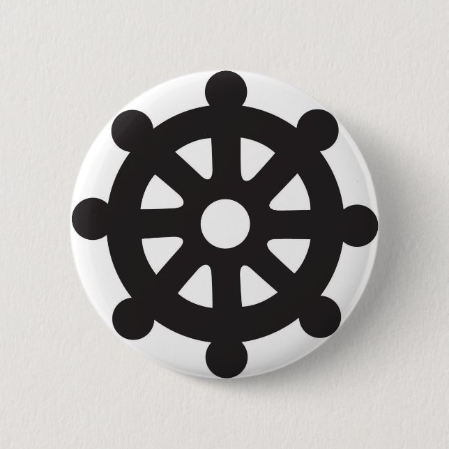 Dharmacakra, Dharmachakra, "Wheel of Dharma" Button (Front)