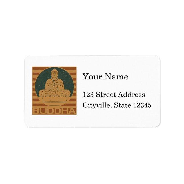 Dharmacharkra Buddha Mudra Label (Front)