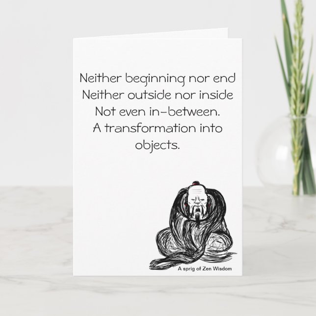 Dharmas from Mind Greeting Card (Front)