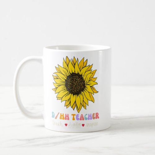 DHH Teacher Deaf and Hard of Hearing ASL Teachers  Coffee Mug