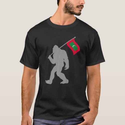 Dhivehi Raajje Or Maldivian Flag On Maldives Flag T_Shirt