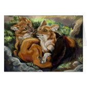 Dhole Cuddle Couple (Front Horizontal)