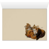 Dhole Cuddle Couple Cards (Inside Horizontal (Bottom))