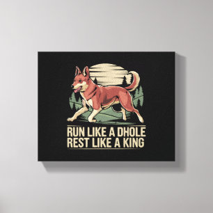 Dhole Lover Wildlife Canid Asiatic Wild Dog Canvas Print
