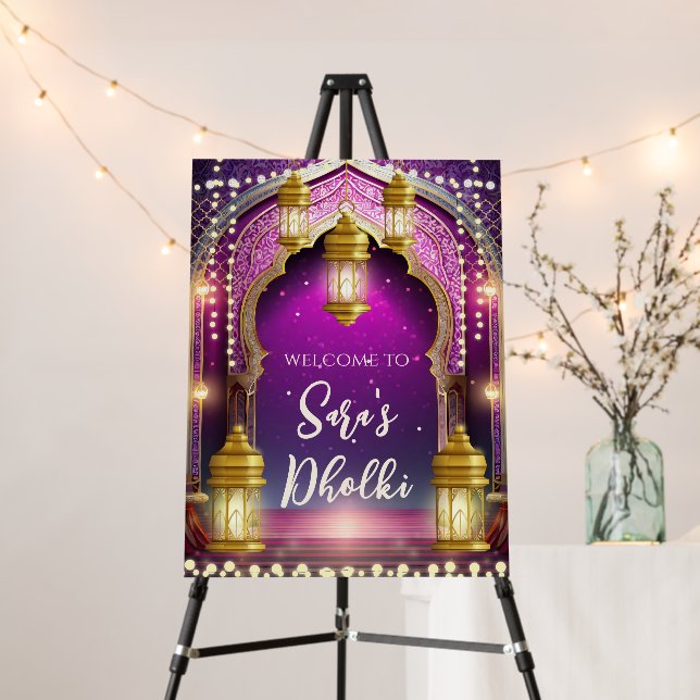 Dholki Decor Dholki Welcome signs & Mehndi signs (In Situ (Stand))