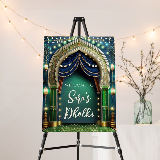 Dholki signs & Mehndi welcome signs Mendhi signs (In Situ (Stand))