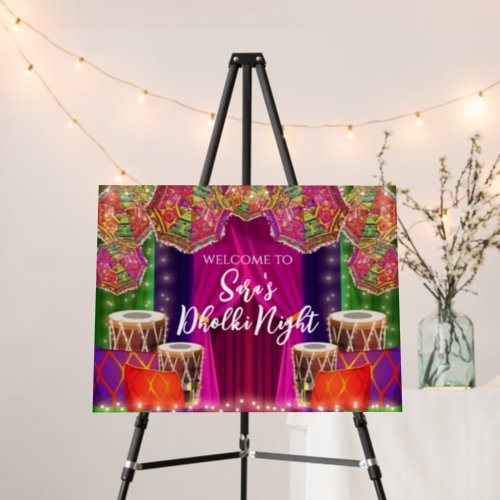 Dholki Welcome signs for your Muslim dholki night