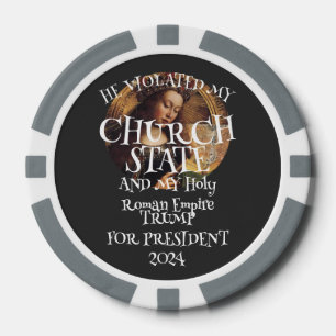 DHS CBP Liar Trump Church State Holy Empire USA 13 Poker Chips
