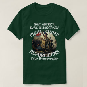 DHS FBI CBP American Political Election Vote Flag T-Shirt