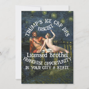 DHS FBI CBP Trumps Dead Obituary Service Party X Invitation