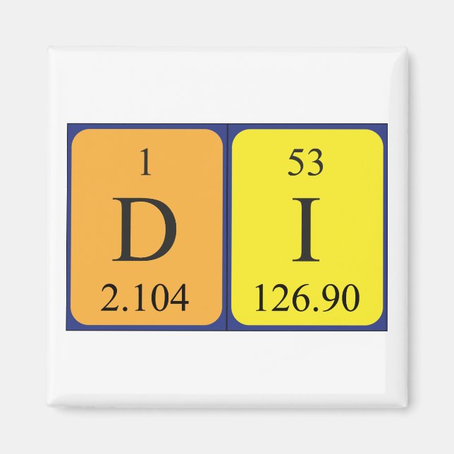Di periodic table name magnet 2 (Front)